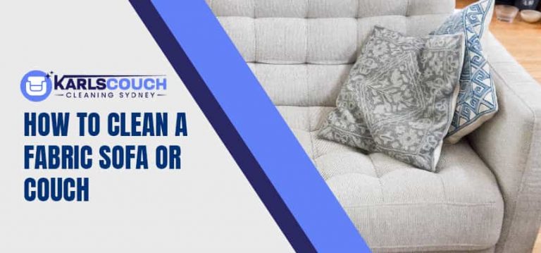 Clean A Fabric Sofa Or Couch